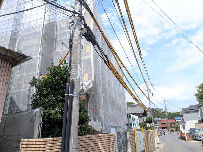 建物外観　建築中