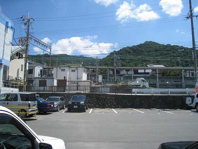 眺望　マンションから駅が見えますね