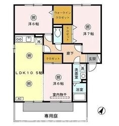 ＪＲ香椎線 土井駅 2階建 築27年の間取り写真
