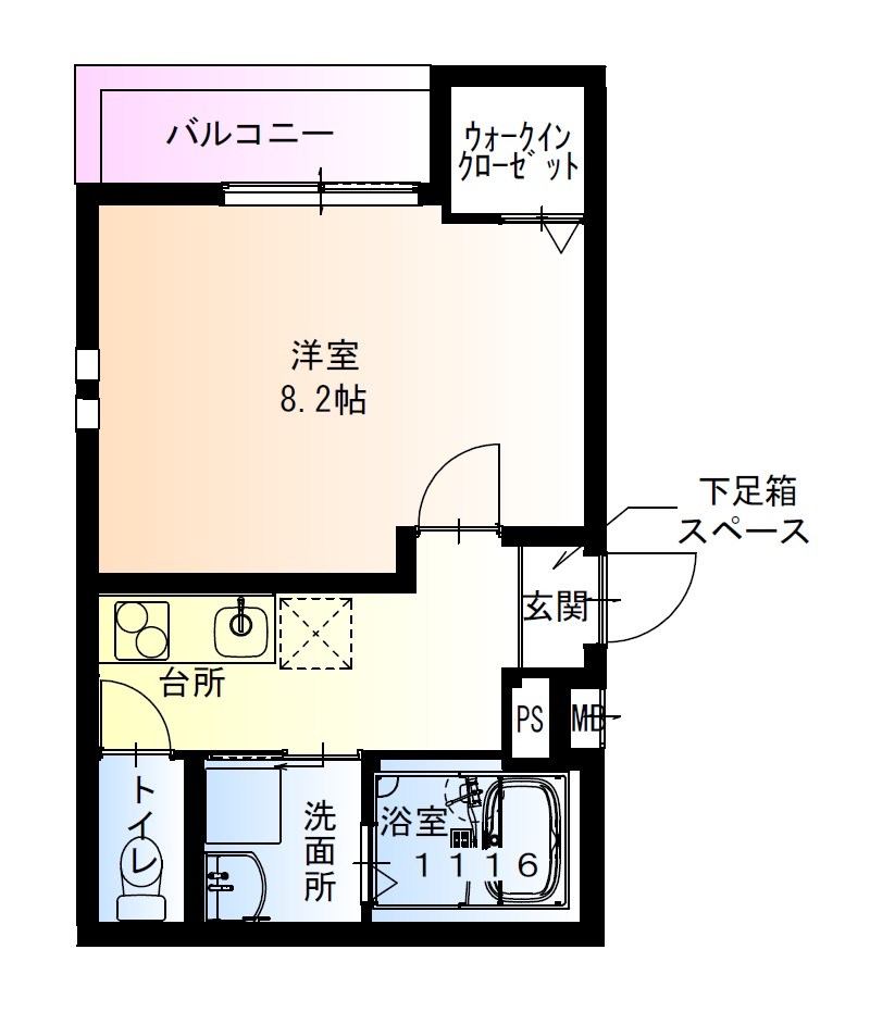 フジパレス津田駅前I番館の間取り写真