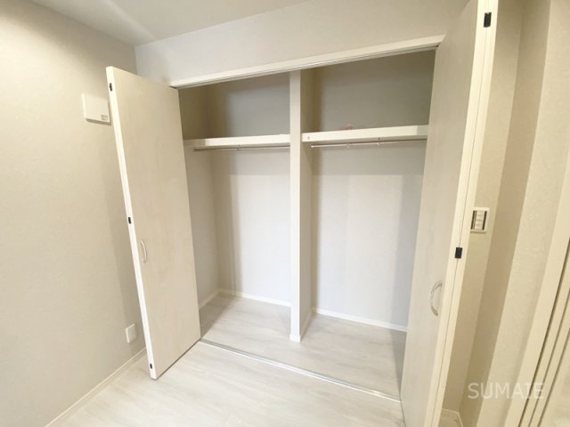 収納　上部まで収納できるクローゼット！