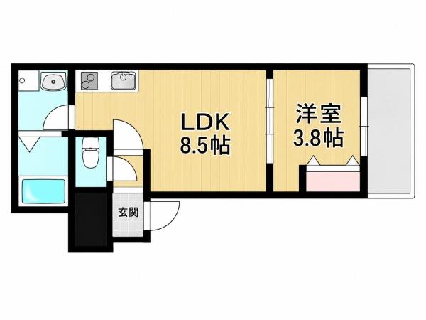 コティ光善寺の間取り写真