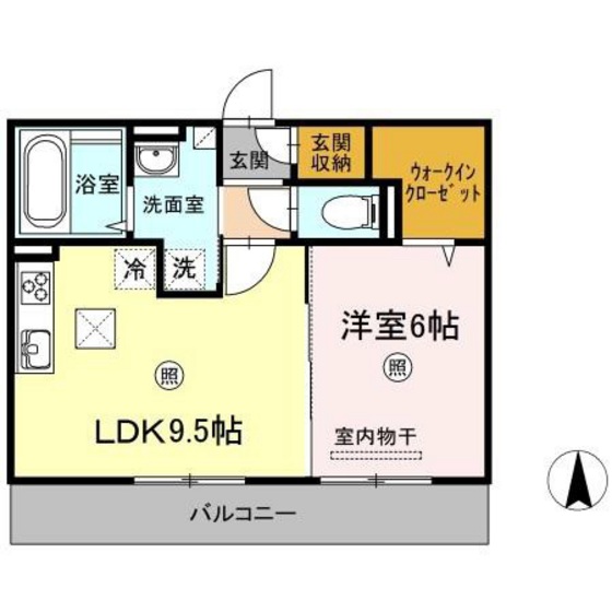 Merveille A棟の間取り写真