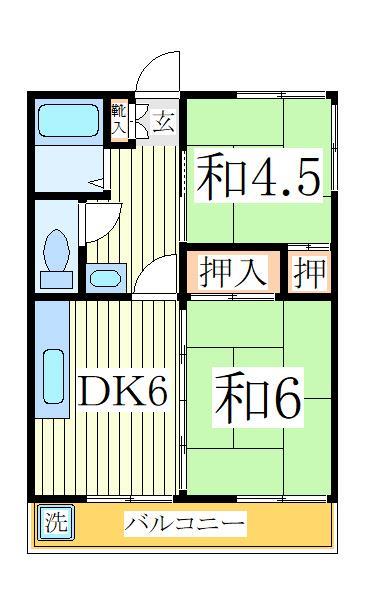 コーポ梅沢の間取り写真