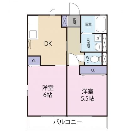 グリーンヒルズの間取り写真