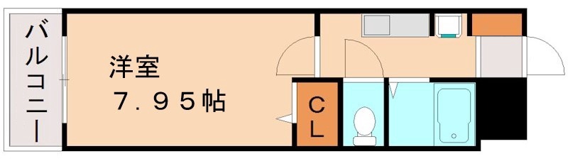 西鉄天神大牟田線 大橋駅 徒歩1分 8階建 築26年の間取り写真