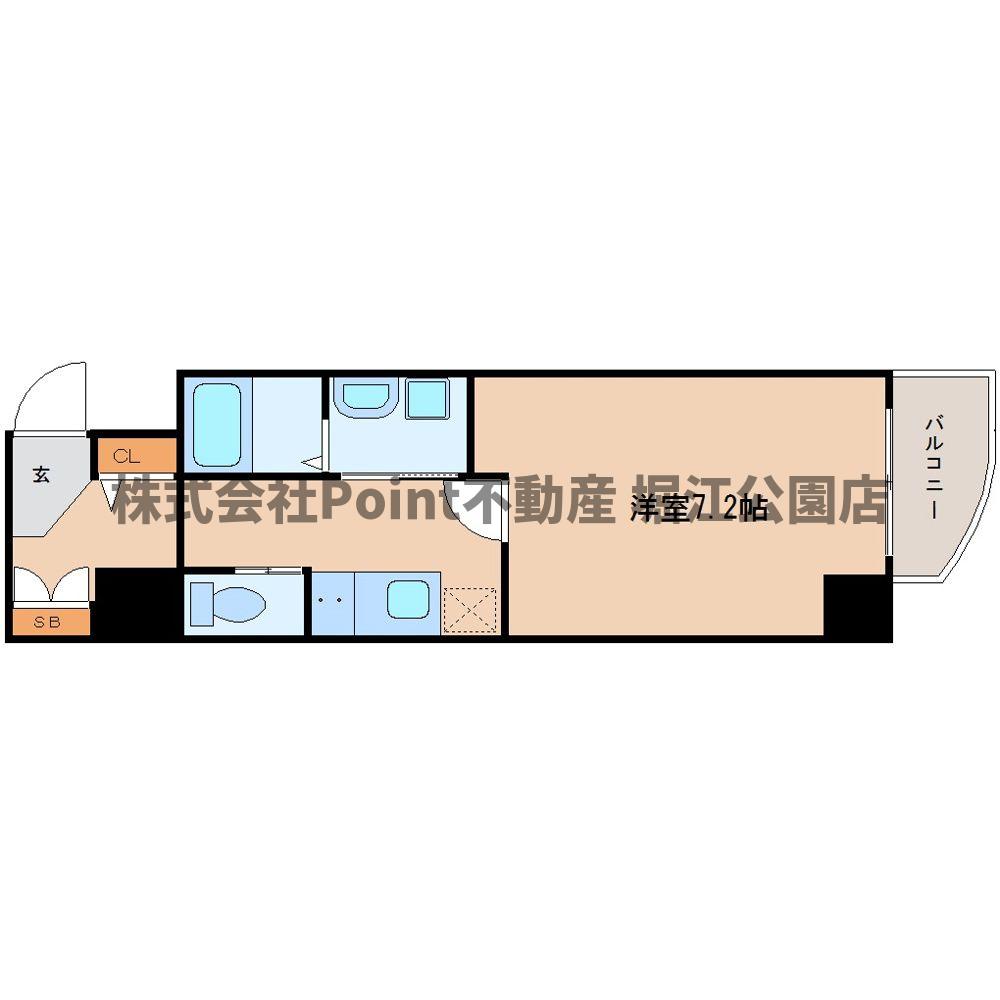 地下鉄中央線 堺筋本町駅 徒歩3分 12階建 築18年の間取り写真