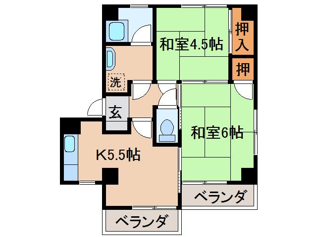 シティハウス木太の間取り