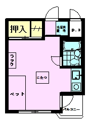 豊徳エルム高尾の間取り