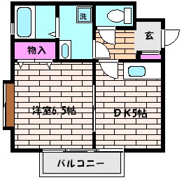 神戸市東灘区御影石町のマンションの間取り