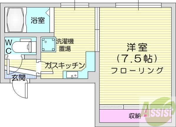 Y’s環状通東の間取り