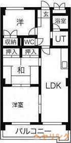 長久手市根の神のマンションの間取り