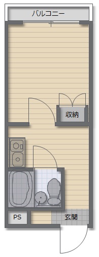 深江橋　　中央東栄ビルの間取り