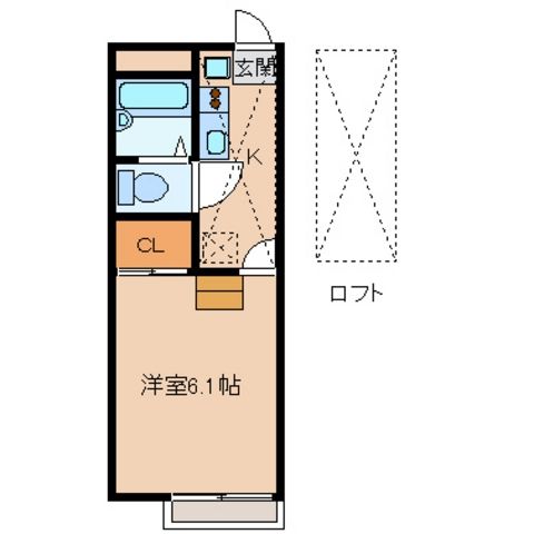 レオパレスプリムローズ前沢の間取り