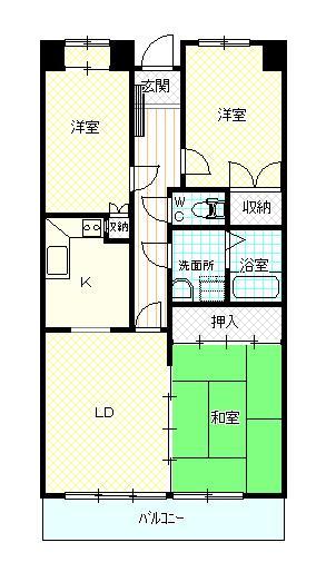 山内ヴィラージュ山口の間取り