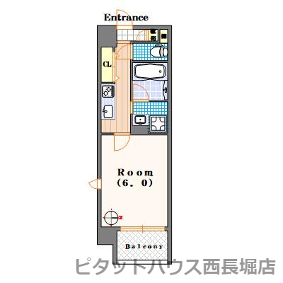 アレックス北堀江　alex Kitahorieの間取り