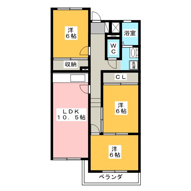 シャトーロイヤル南山の間取り