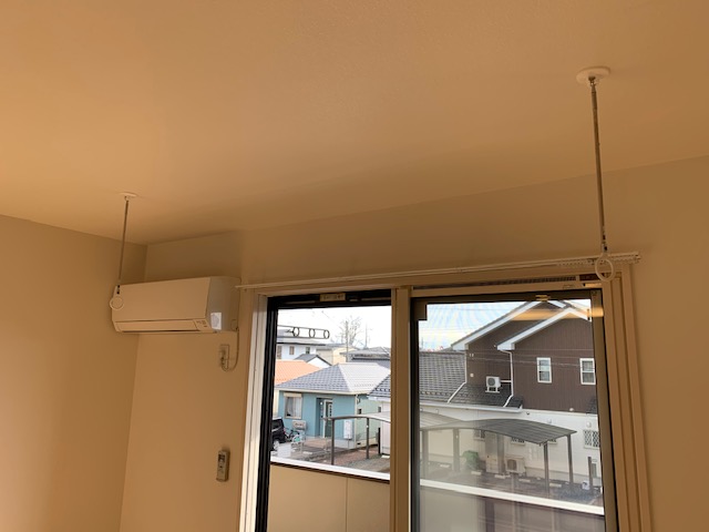 その他設備　室内物干付