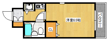 神戸市灘区稗原町のマンションの間取り