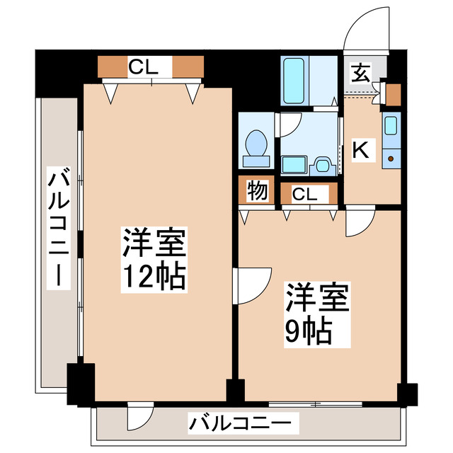 アサヒ駅前ビルの間取り