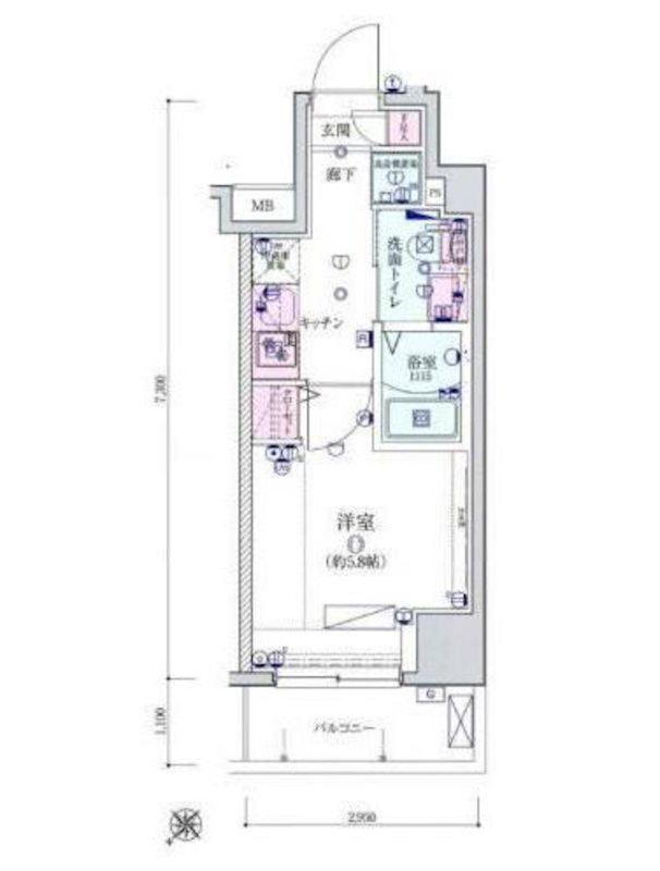 リヴシティ横濱宮元町の間取り