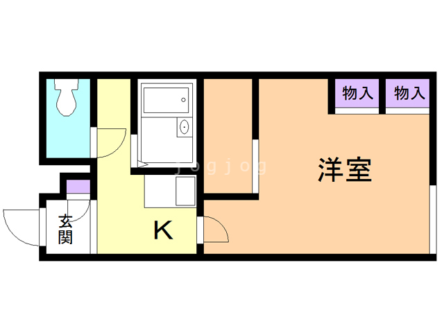 レオパレスドルフ文京台南の間取り