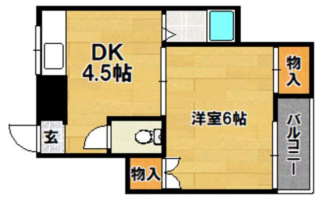 【長井ハイツ淡路の間取り】