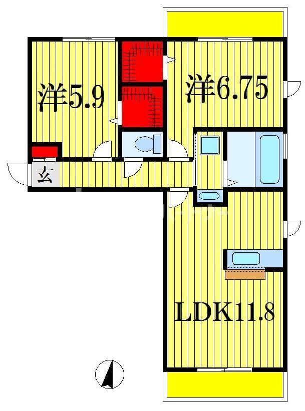 ルシェリア二番館の間取り