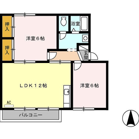 ファミールI A棟の間取り