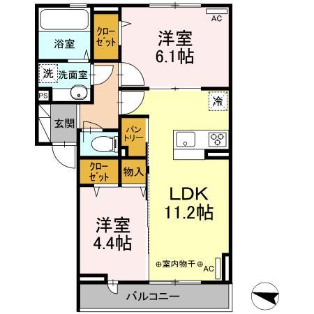 エリオント深見西二丁目の間取り