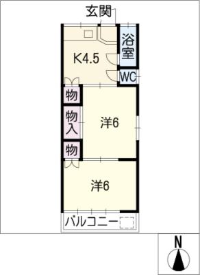 弥生荘の間取り