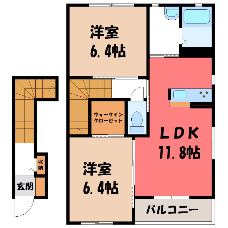 サント・ラフィネ Aの間取り