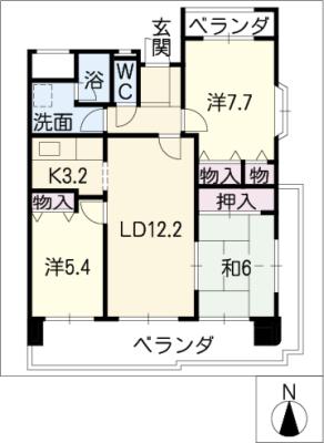 クレスト石川橋の間取り