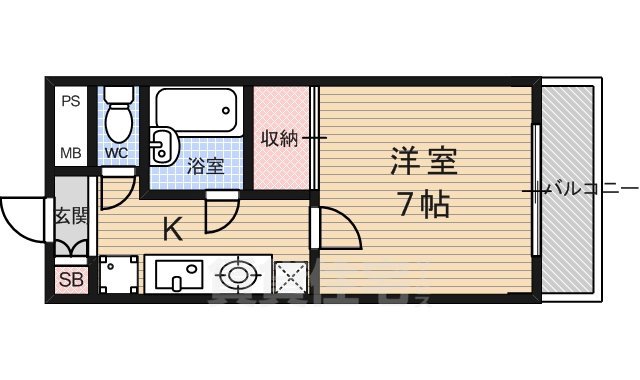 ドラル西院の間取り