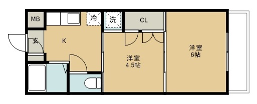 メゾンドール館町の間取り