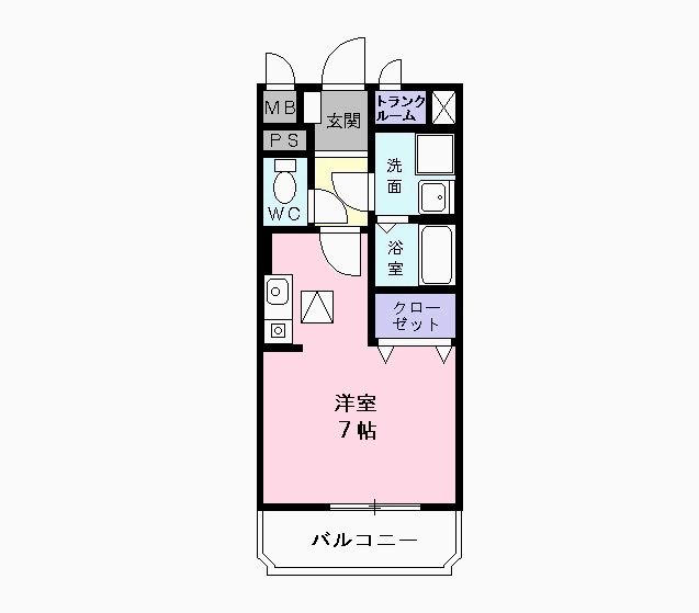 みよし市打越町のアパートの間取り