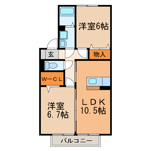 プルミエ慶の間取り