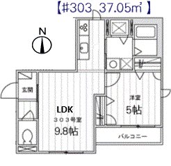 江東区住吉のマンションの間取り