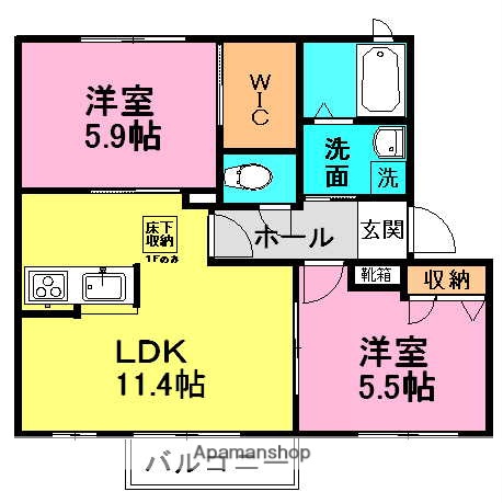 グレース船橋Ａの間取り