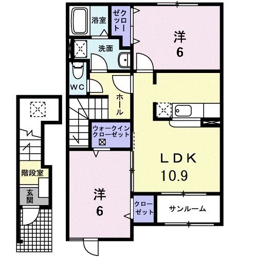 カーサ　ボニータの間取り