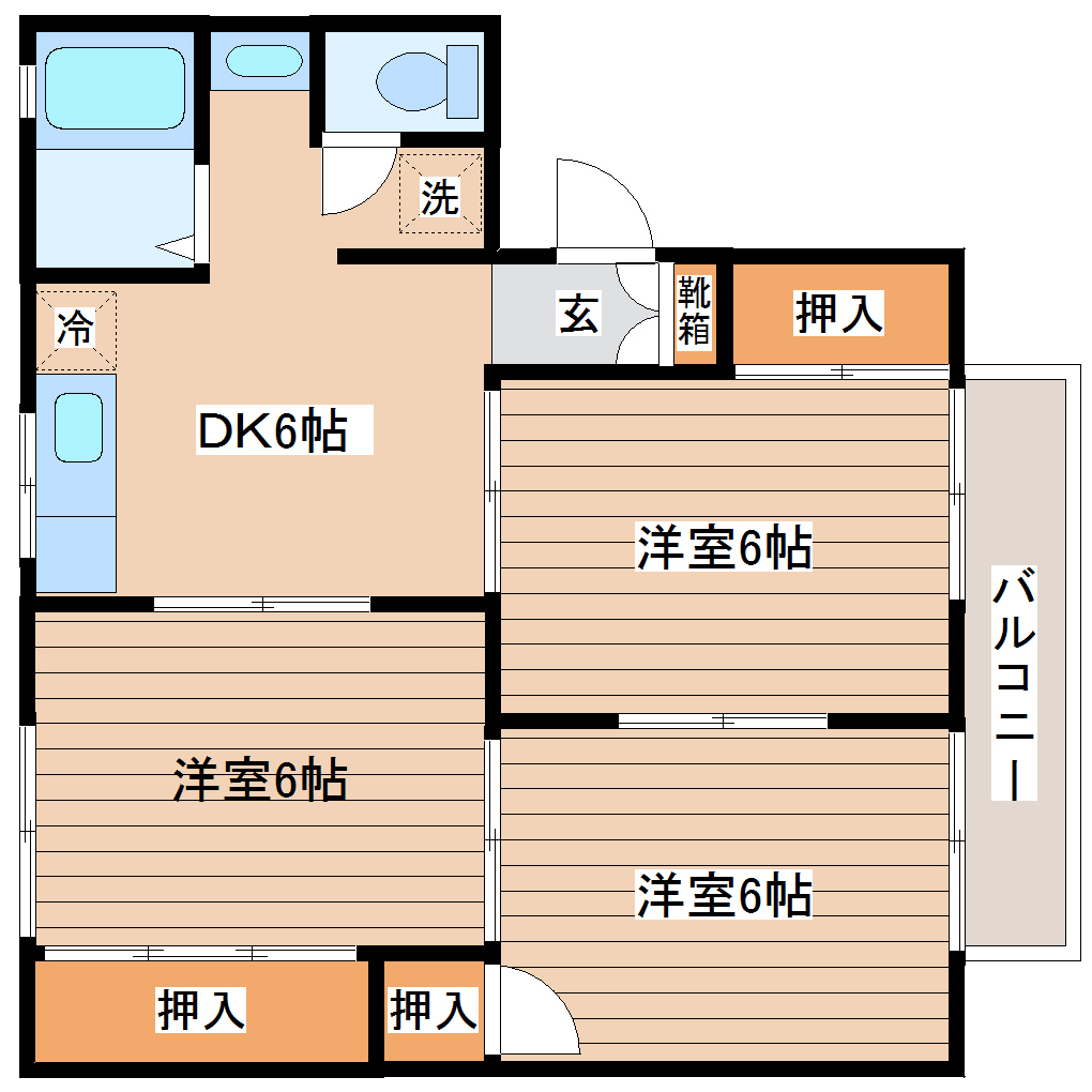 セジュール舘IIIの間取り