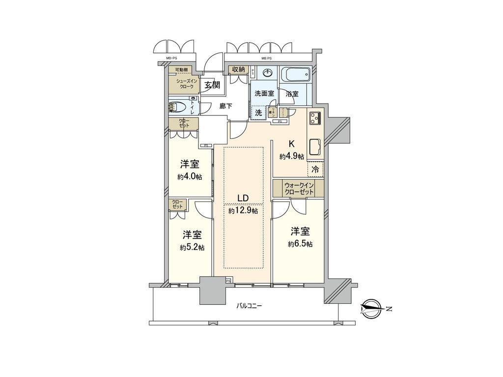 ローレルタワー堺筋本町の間取り