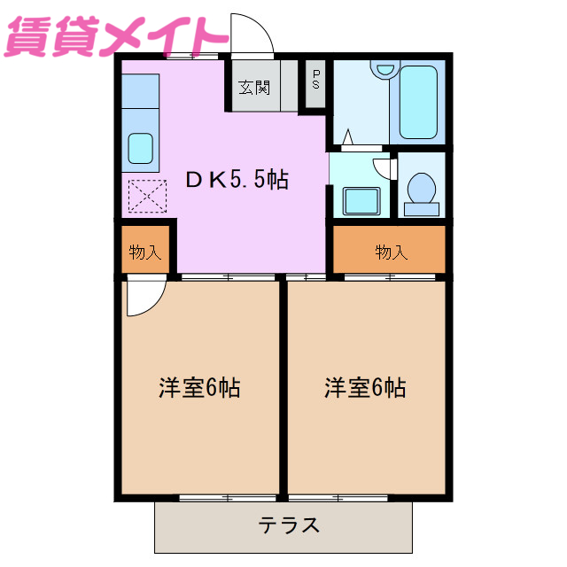 シティハイツＫｅｉの間取り