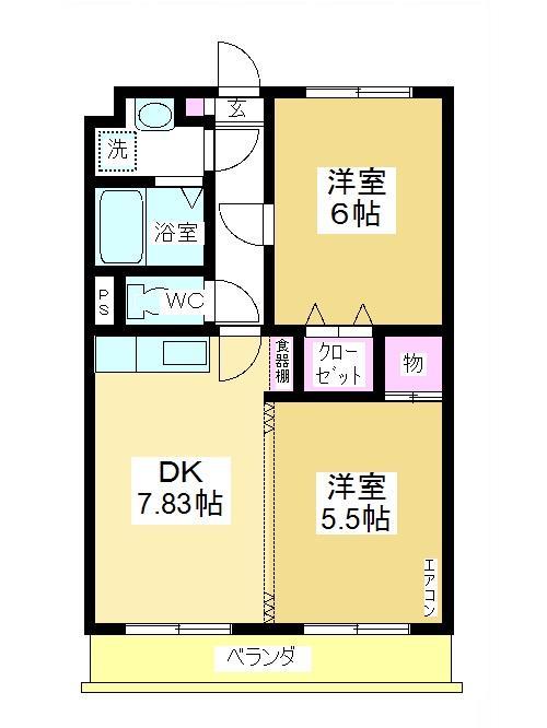 ヒルトップガーデン　Ｉの間取り