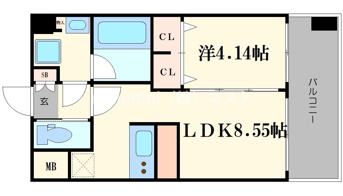 プレジオ城北の間取り