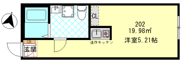 コムストック登戸の間取り