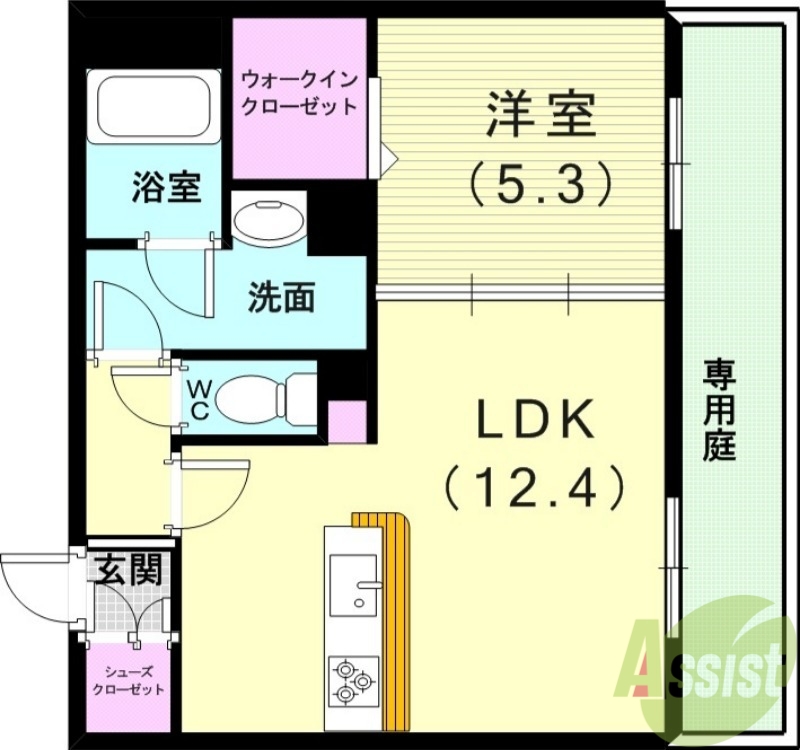 神戸市垂水区桃山台のマンションの間取り