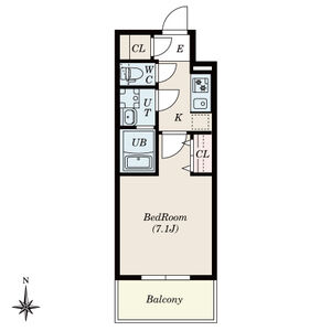 S-RESIDENCE尾頭橋clarityの間取り