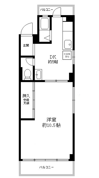 諏訪山マンションの間取り