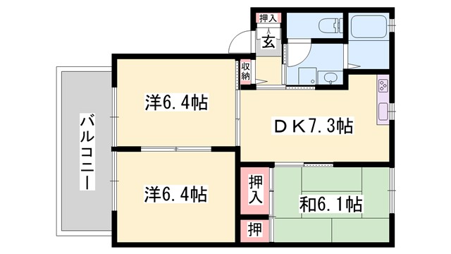 ハイツアシュテの間取り